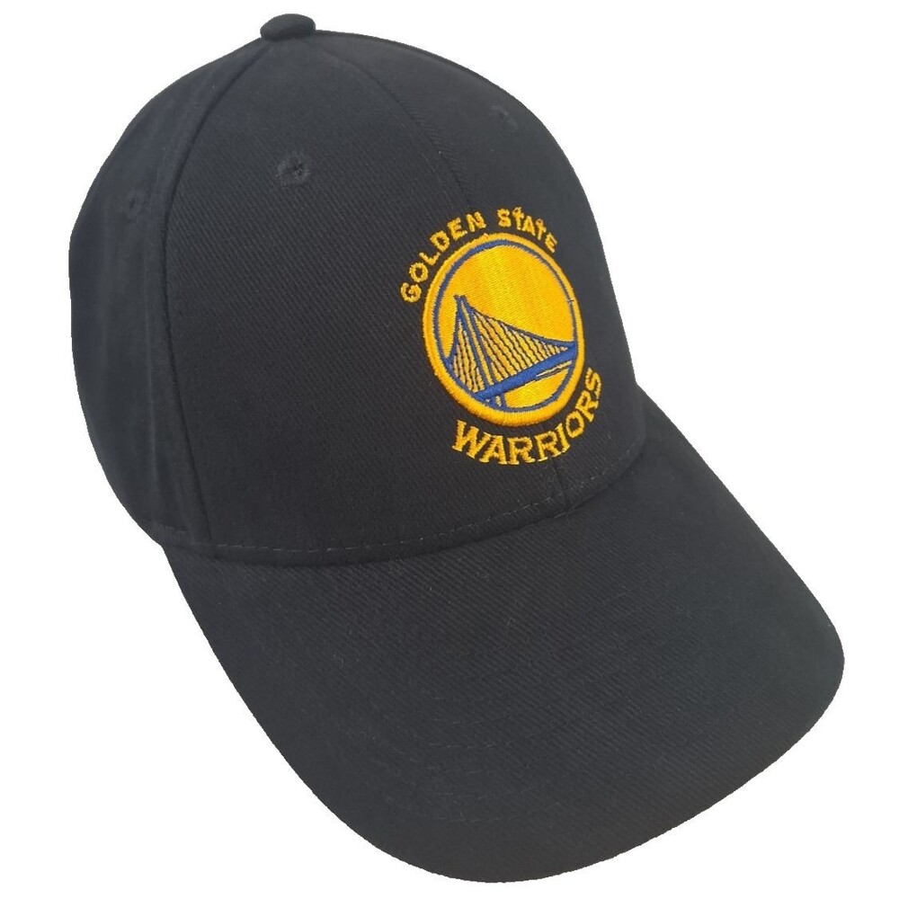 Adidas Golden State Warriors NBA Black Embroidered Strapback Hat/Cap-NEW!